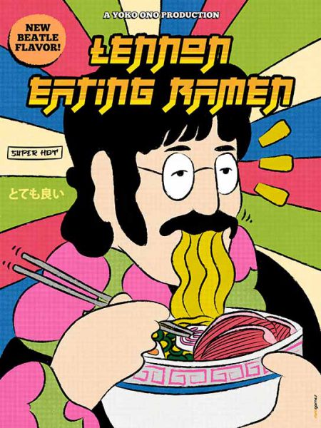 Rafael Gomes - Lennon Eating Ramen - artwork image